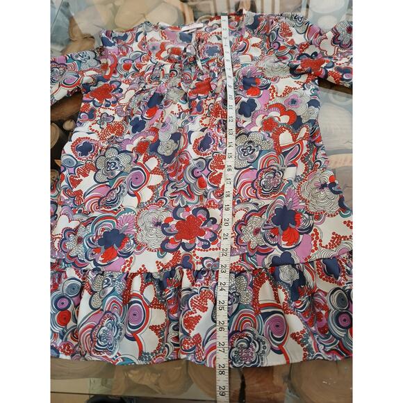 Liberty of London for Target Popover Blouse Floral Paisley Half Sleeve Top M - Picture 5 of 9